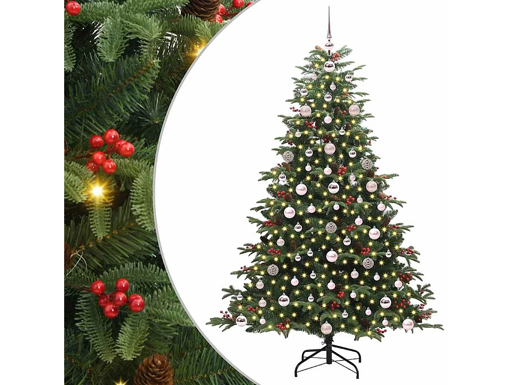 Sapin de Noël artificiel Vert 180 cm PVC, métal et plastique
