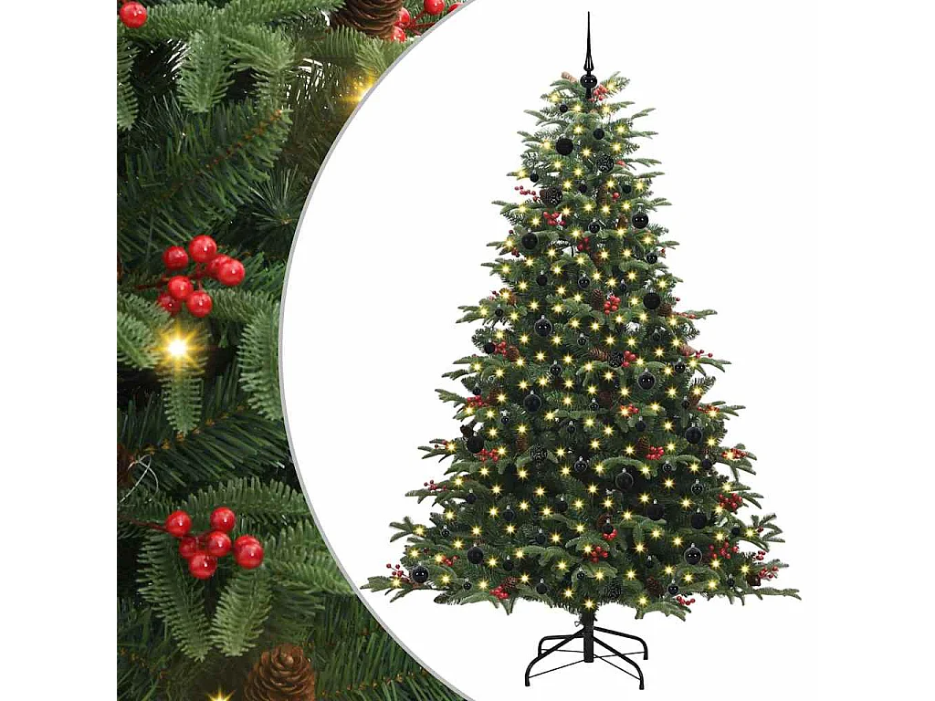 Sapin de Noël artificiel Vert 240 cm PVC, métal et plastique