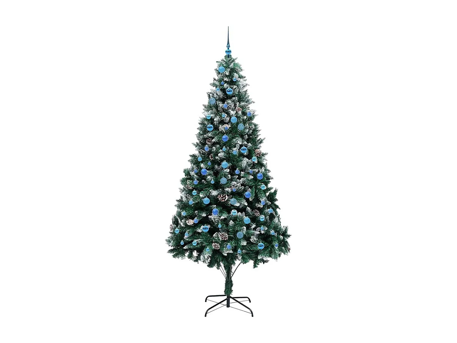 Kunstkerstboom Groen 240 cm PVC, Staal en Kunststof