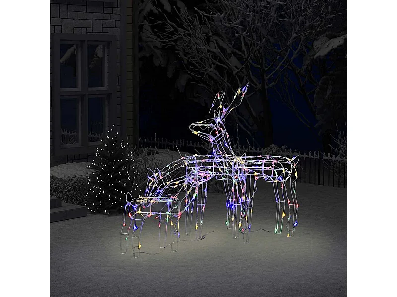 Cordon lumineux de Noël 3 pcs Rennes 229 LED