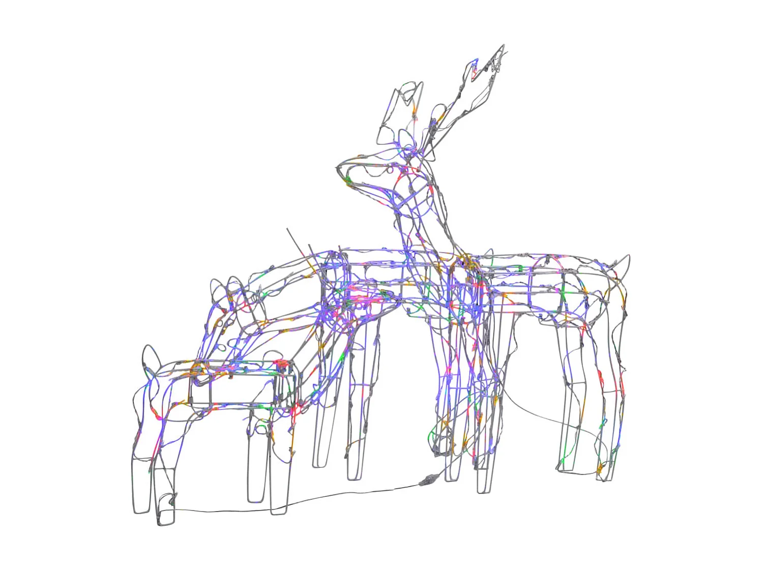 Kerstverlichtingssnoer 3 stuks Rendier 229 LED