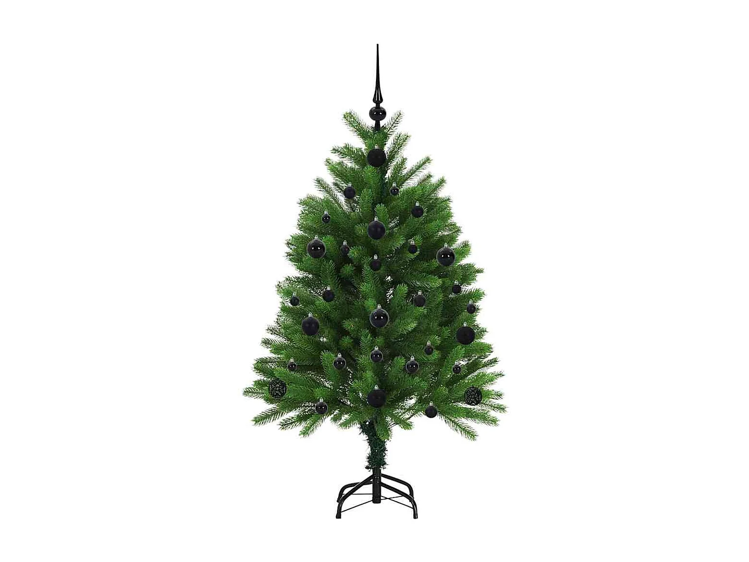 Sapin de Noël avec 150 LED avec support Vert 120 cm PE