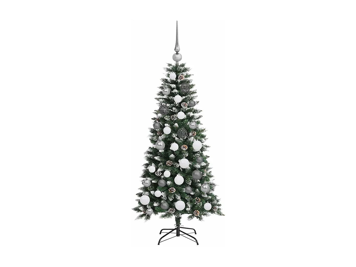 Sapin de Noël artificiel avec 150 LED Vert 55 x 55 x 120 cm