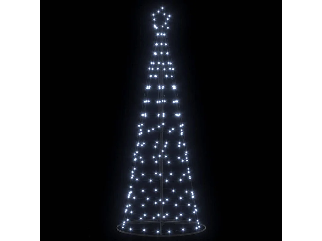 Arbre de Noël LED avec 390 LED Blanc froid 250 cm Fer