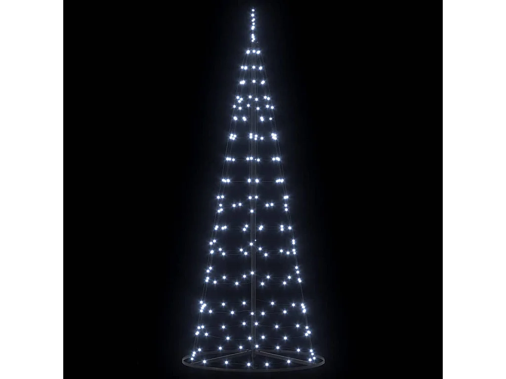 Arbre de Noël LED avec 390 LED Blanc froid 250 cm Fer