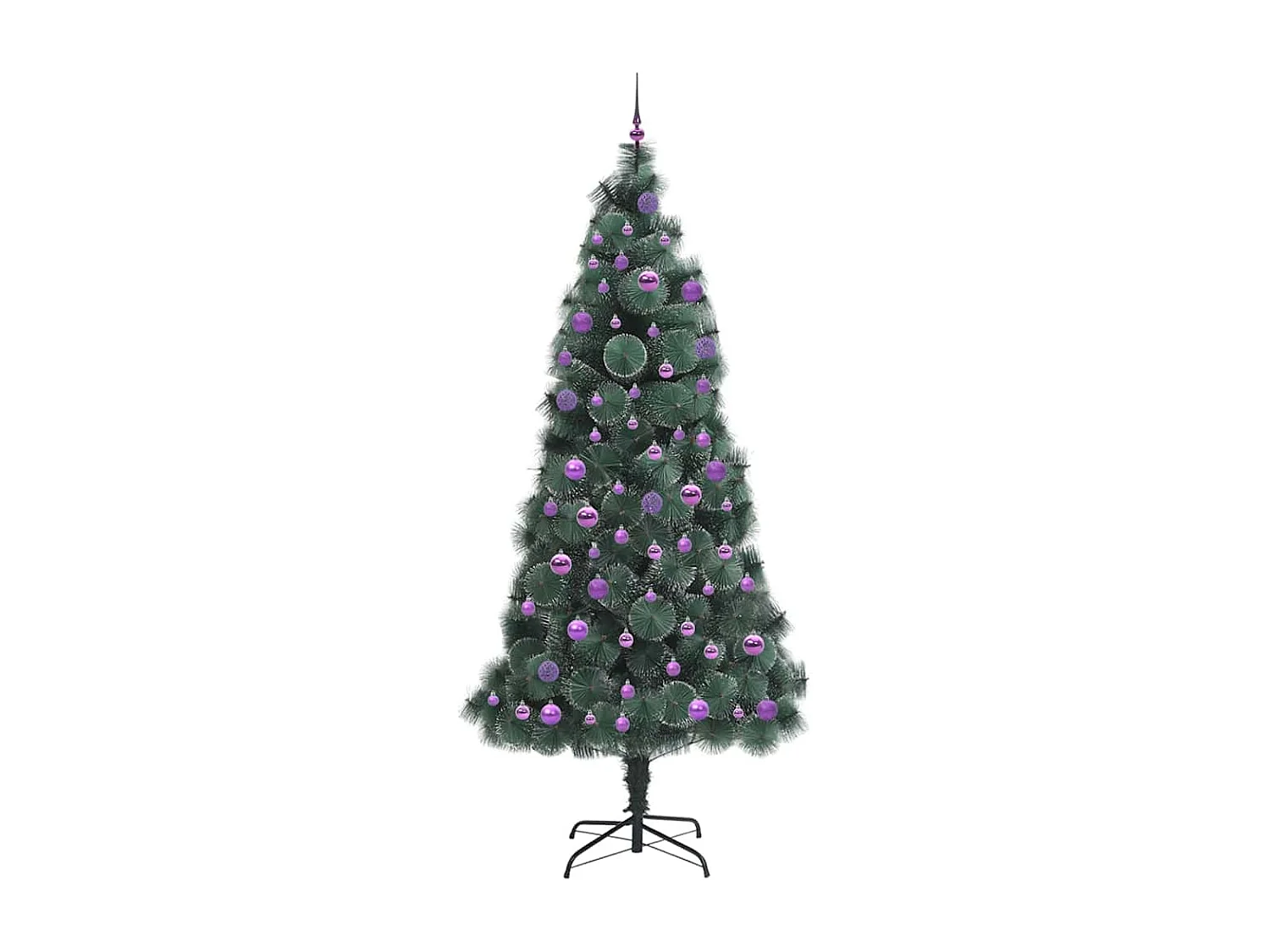 Arbre de Noël artificiel pré-éclairé avec ensemble de boules