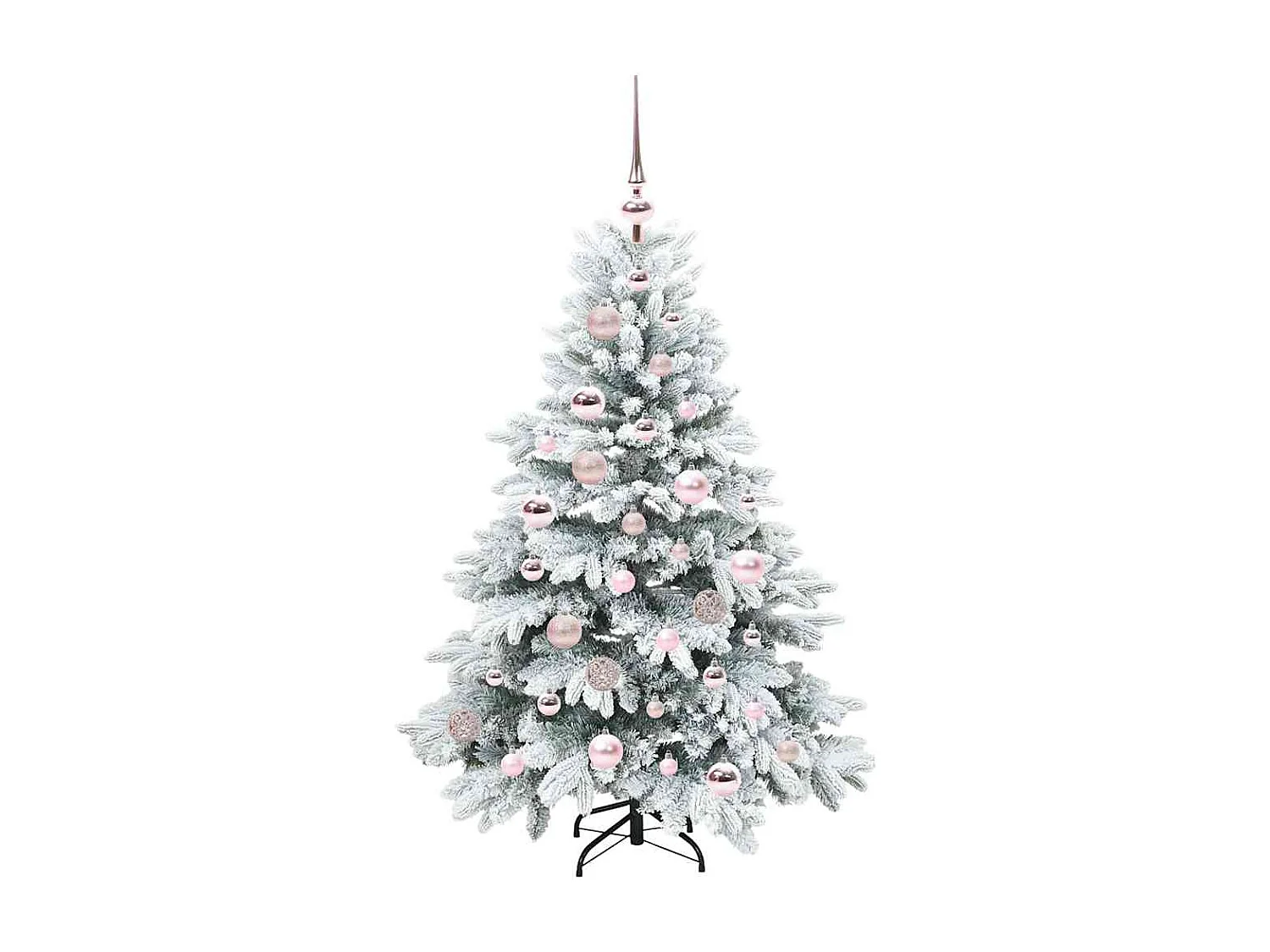 Sapin de Noël artificiel avec 150 LED Vert 120 cm PE et PVC