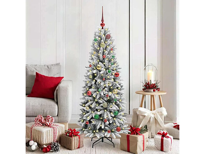 Künstlicher Weihnachtsbaum mit 150 LEDs Weiß 63 x 63 x 150 cm