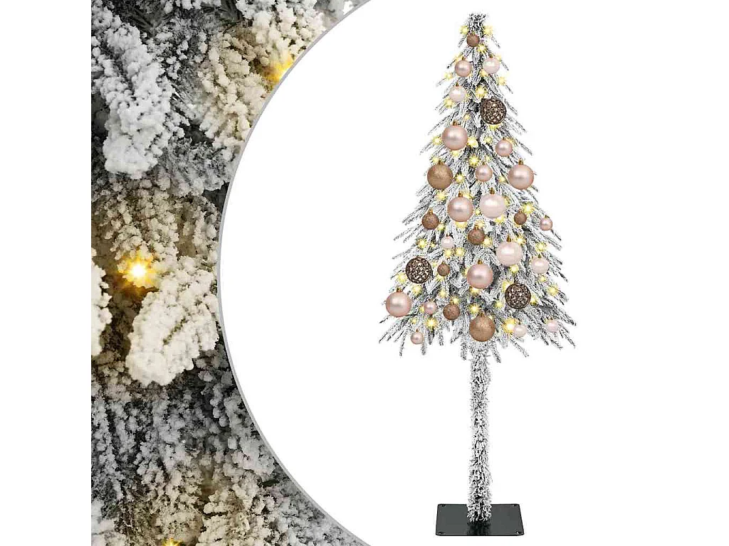 Sapin de Noël avec 150 LED Blanc 120 cm PE et Acier