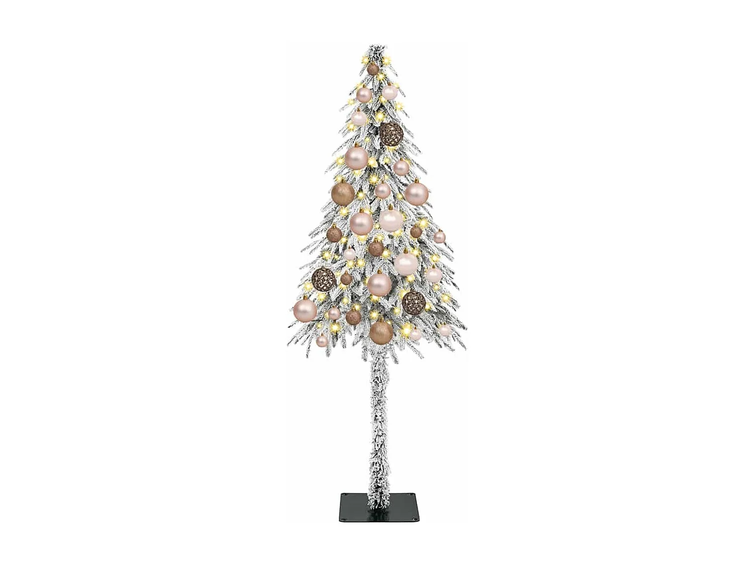 Sapin de Noël avec 150 LED Blanc 120 cm PE et Acier
