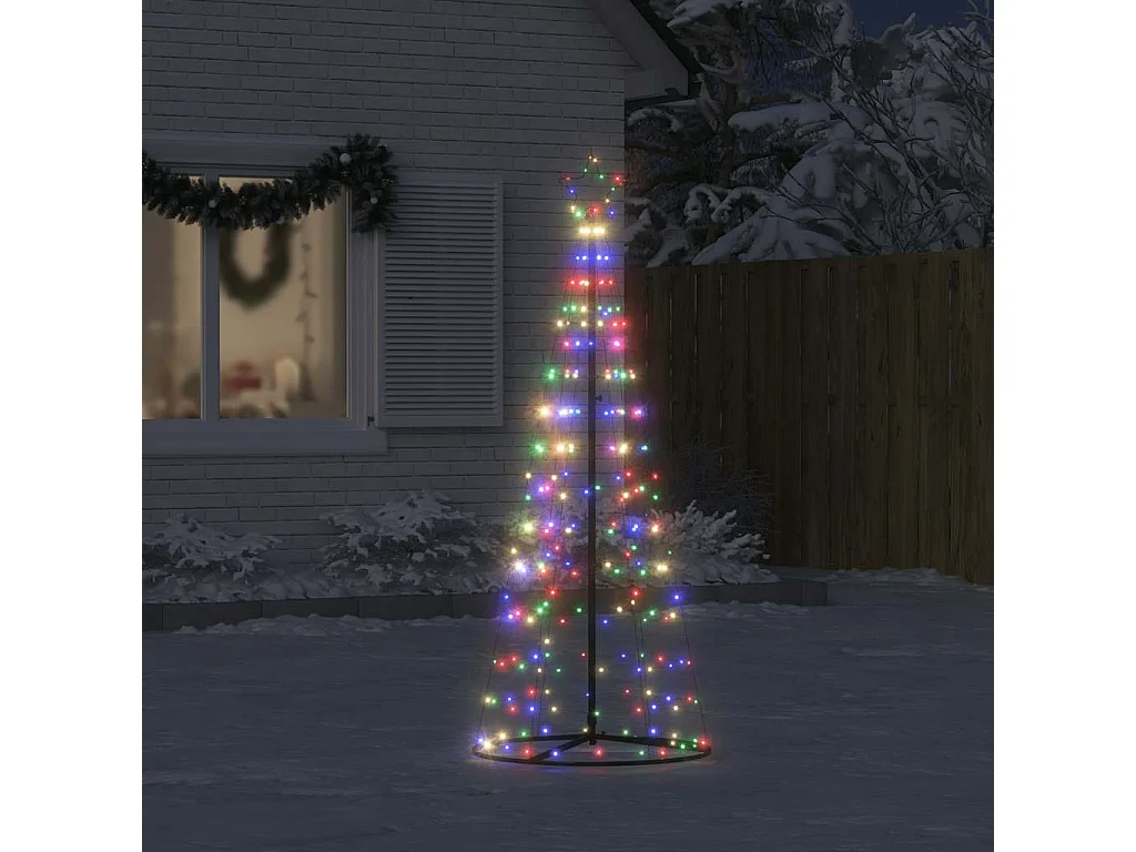 Sapin de Noël à LED 200 LED colorées 182 cm