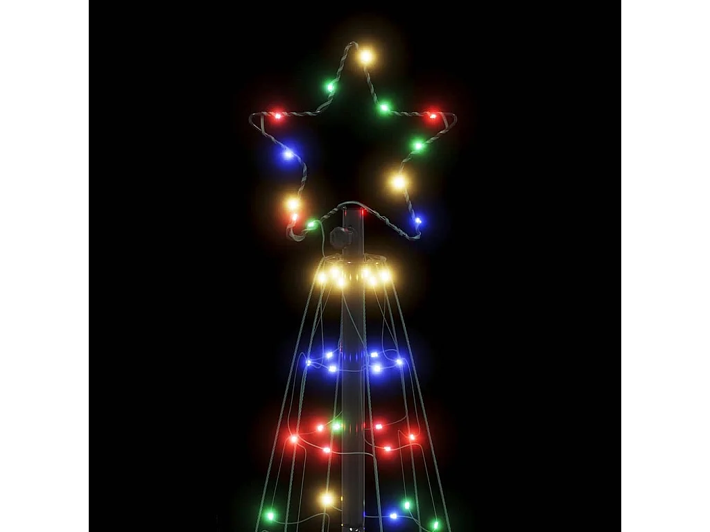Sapin de Noël à LED 200 LED colorées 182 cm