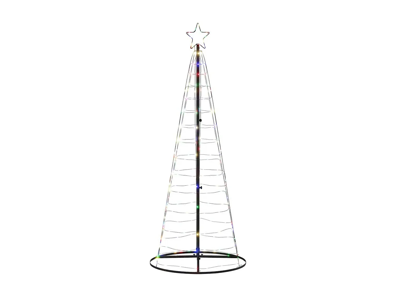 LED Kerstboom 200 gekleurde LED's 182 cm