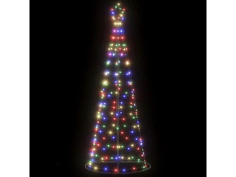 LED Kerstboom 200 gekleurde LED's 182 cm