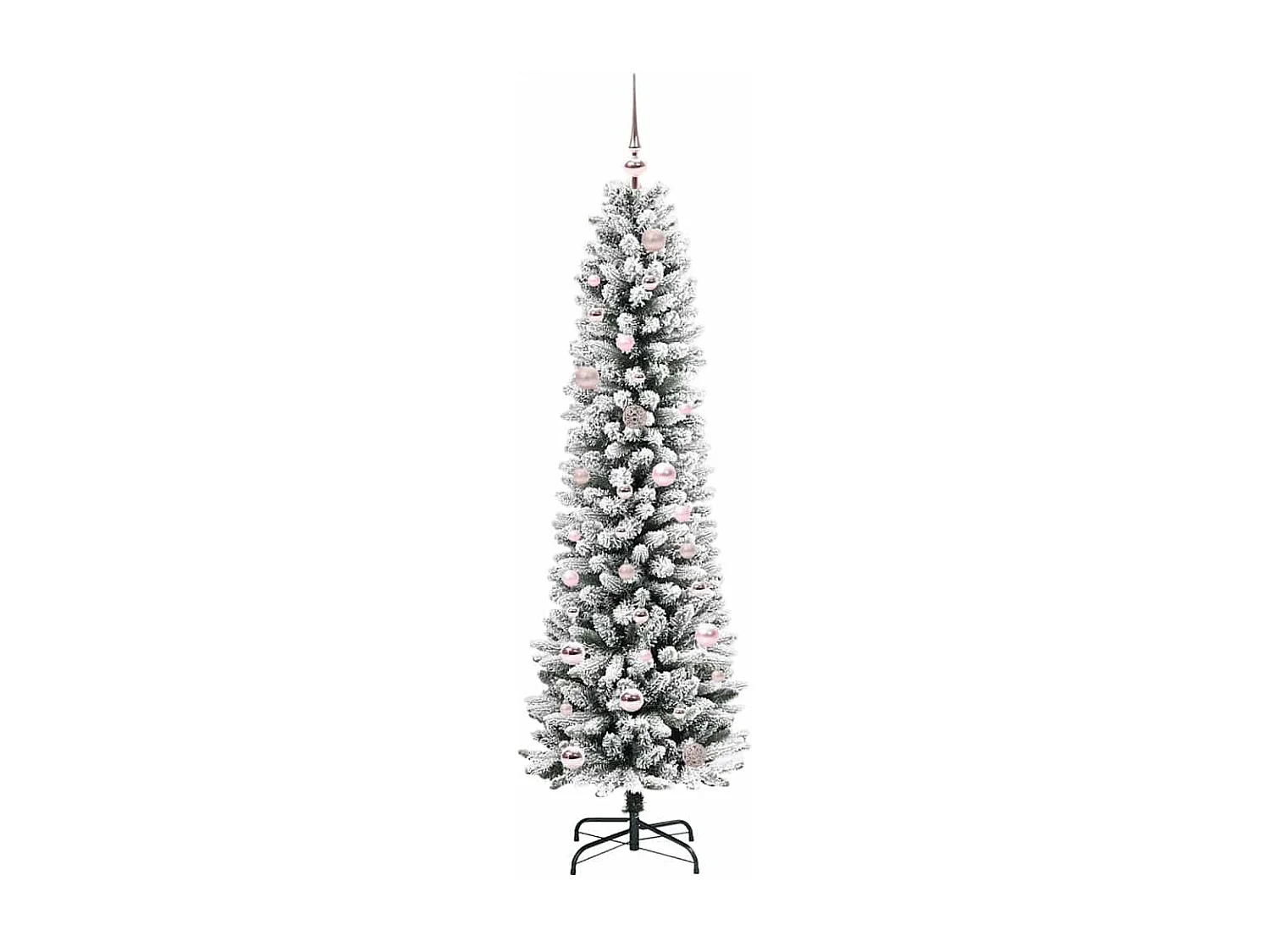 Kunstkerstboom met 150 LED's Groen en wit 150 cm