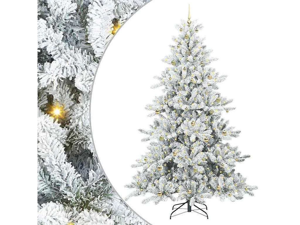 Künstlicher Weihnachtsbaum mit beweglichen Zweigen 240 cm PVC
