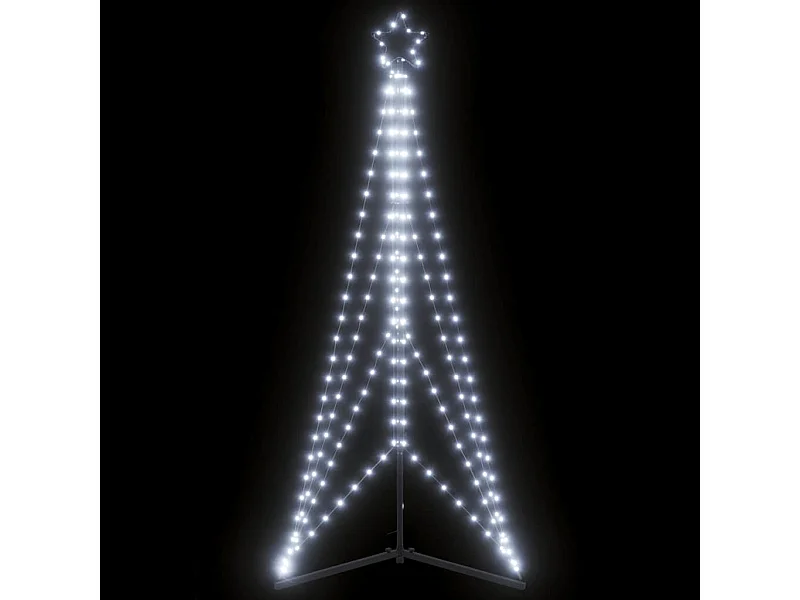 Albero di Natale a LED 363 LED bianco freddo 182 cm