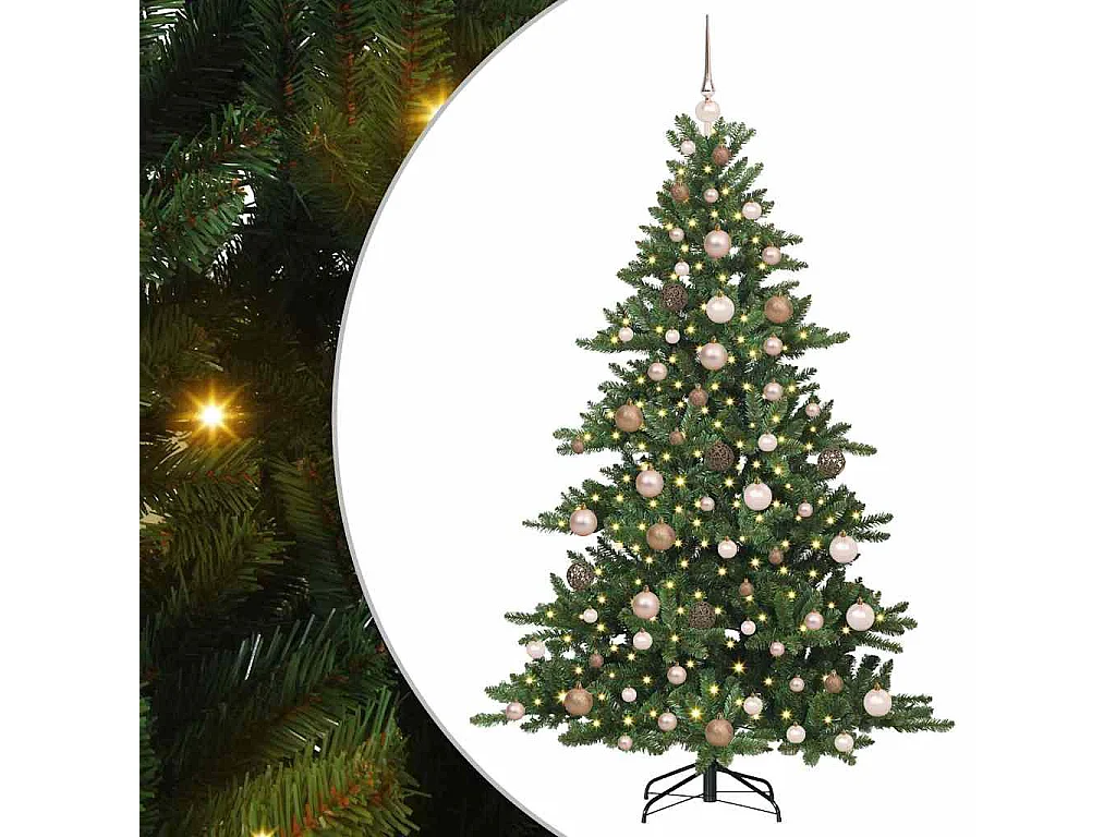 Künstlicher Weihnachtsbaum mit beweglichen Zweigen 180 cm PVC