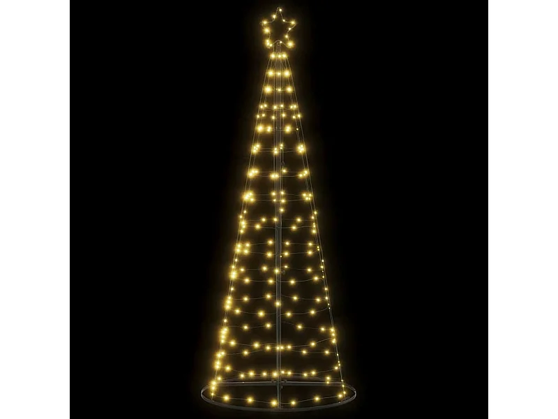 Sapin de Noël à LED 200 LED blanc chaud 182 cm
