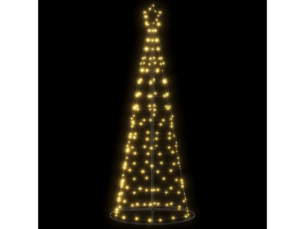 Sapin de Noël à LED 200 LED blanc chaud 182 cm