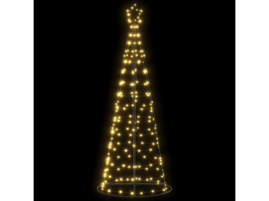 Sapin de Noël à LED 200 LED blanc chaud 182 cm
