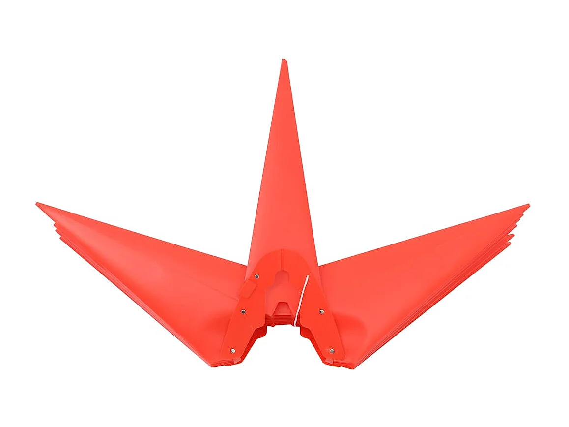 Luce di Natale con LED rosso pieghevole 100 cm