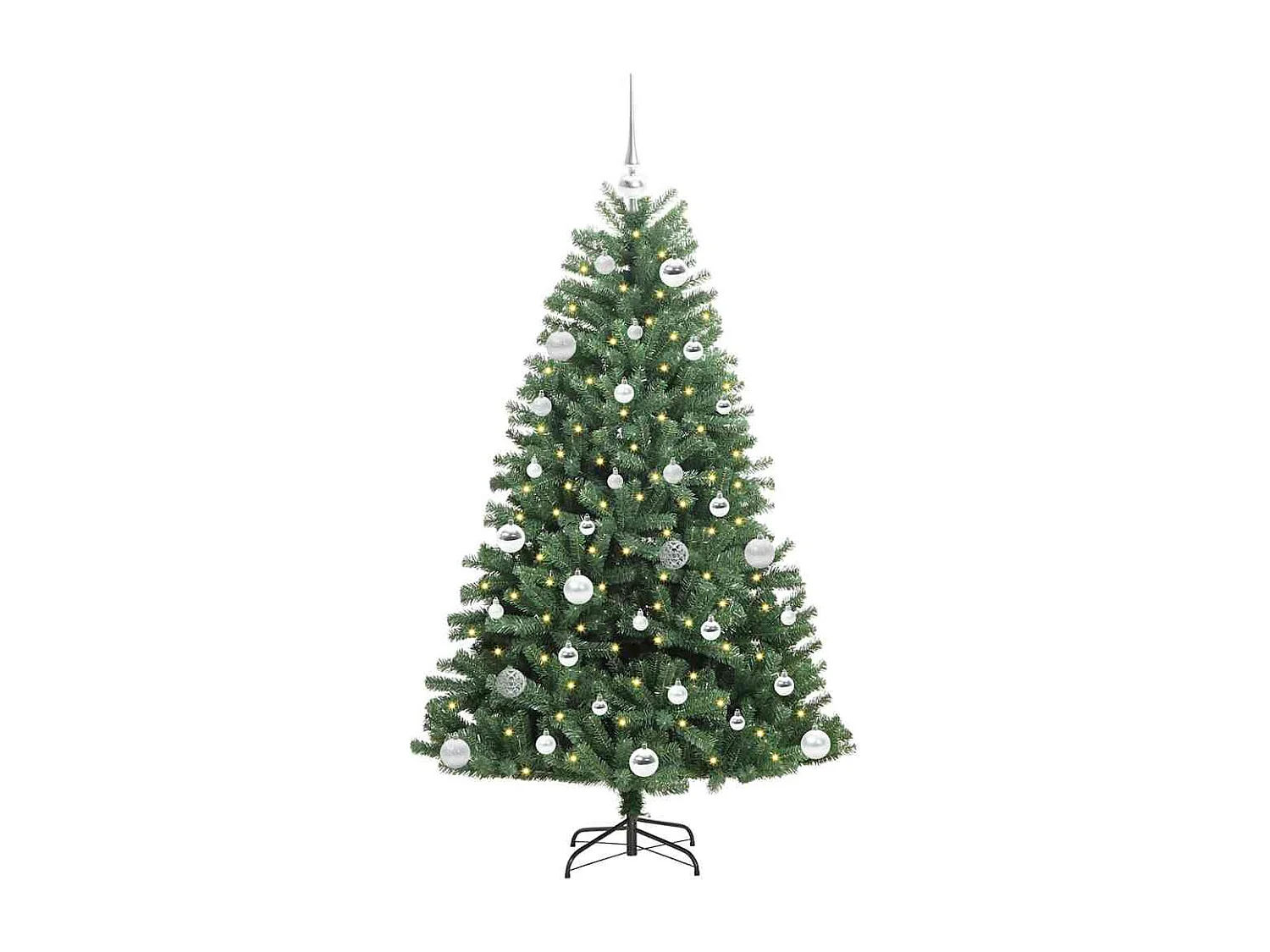 Kunstkerstboom met scharnierende takken Groen 150 cm