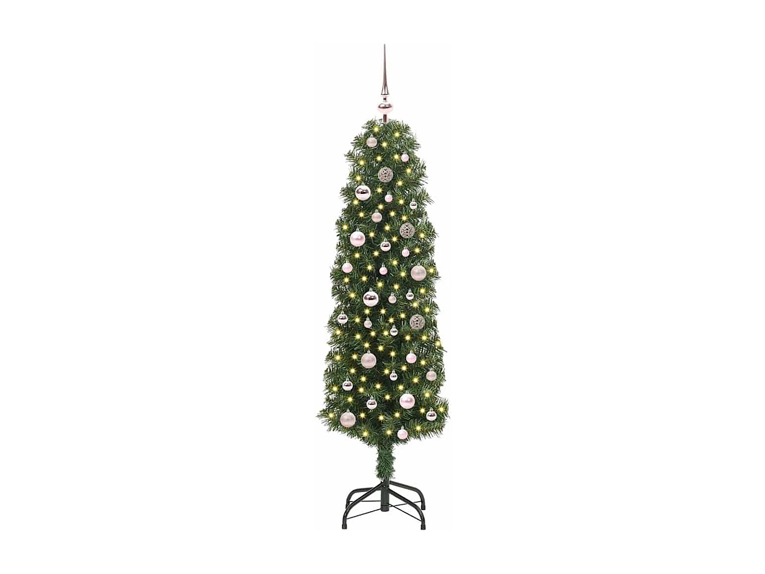 Albero di Natale artificiale Verde 150 cm PVC e acciaio e plastica