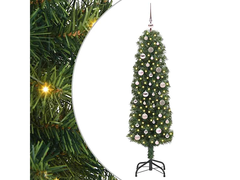 Albero di Natale artificiale Verde 150 cm PVC e acciaio e plastica