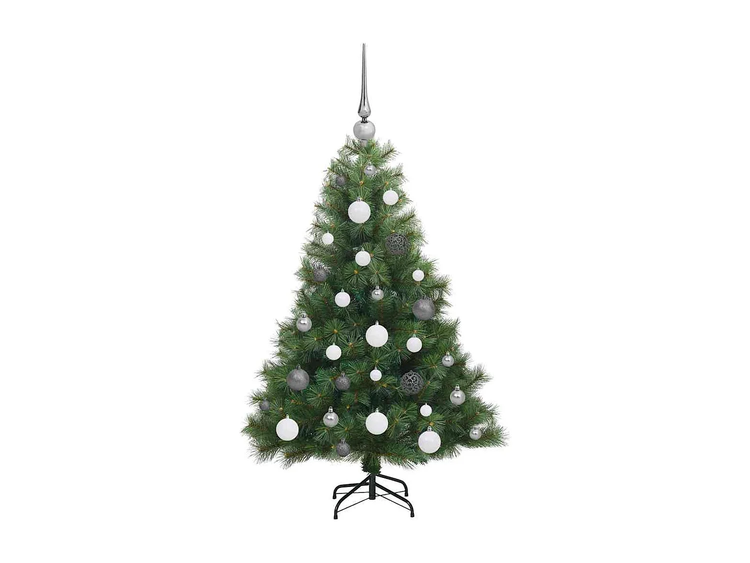 Sapin de Noël artificiel avec 150 LED Vert 120 cm PE et PVC