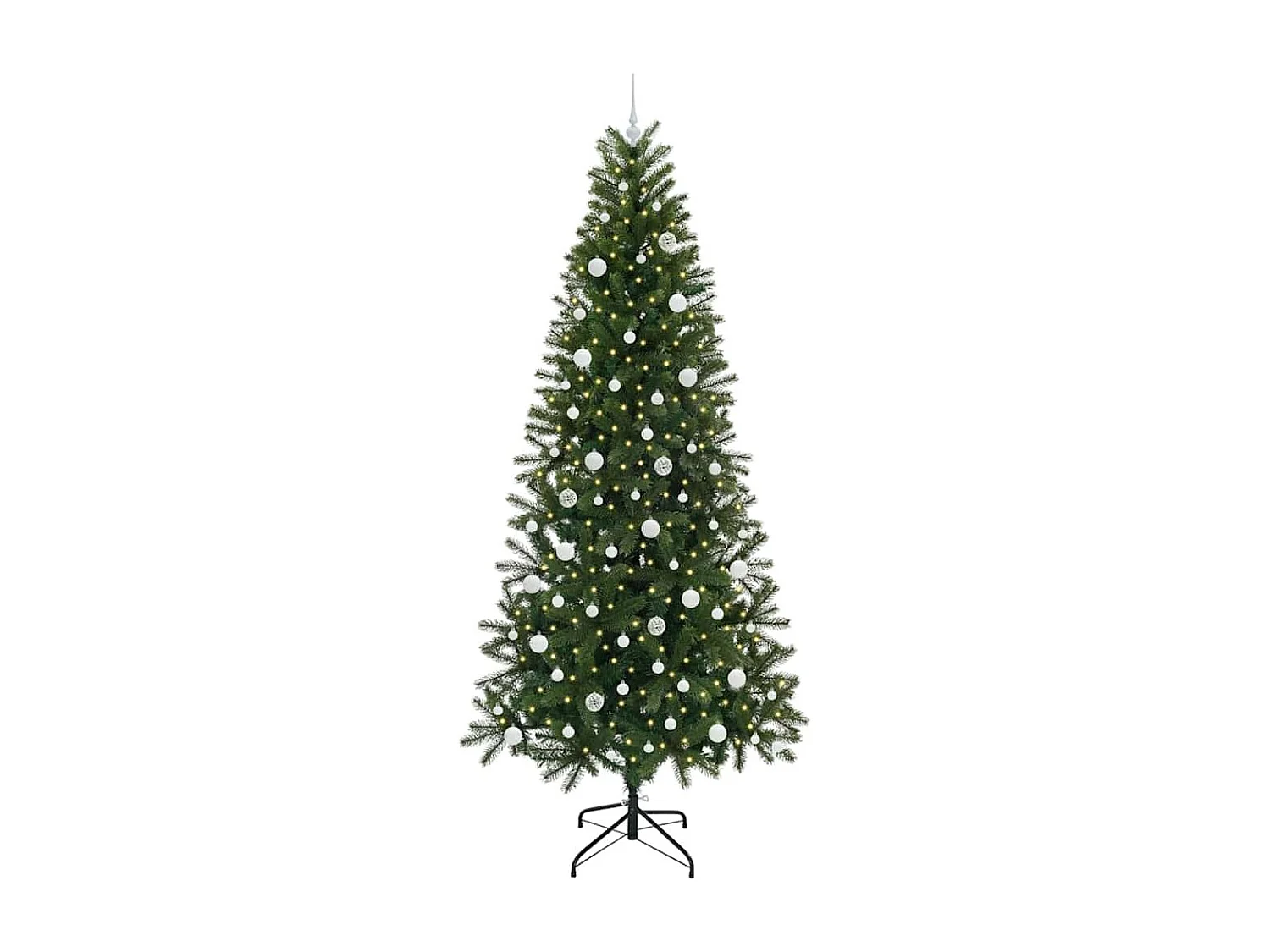Sapin de Noël artificiel avec 300 LED Vert 240 cm PE et PVC