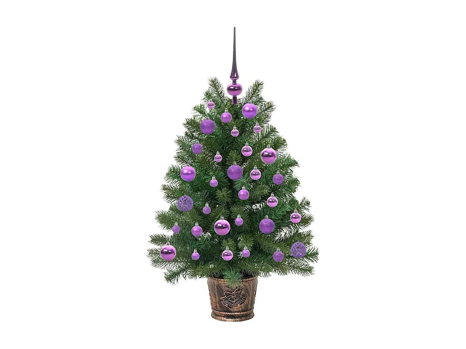 Sapin de Noël artificiel avec 150 LED Vert 95 cm PE et PVC