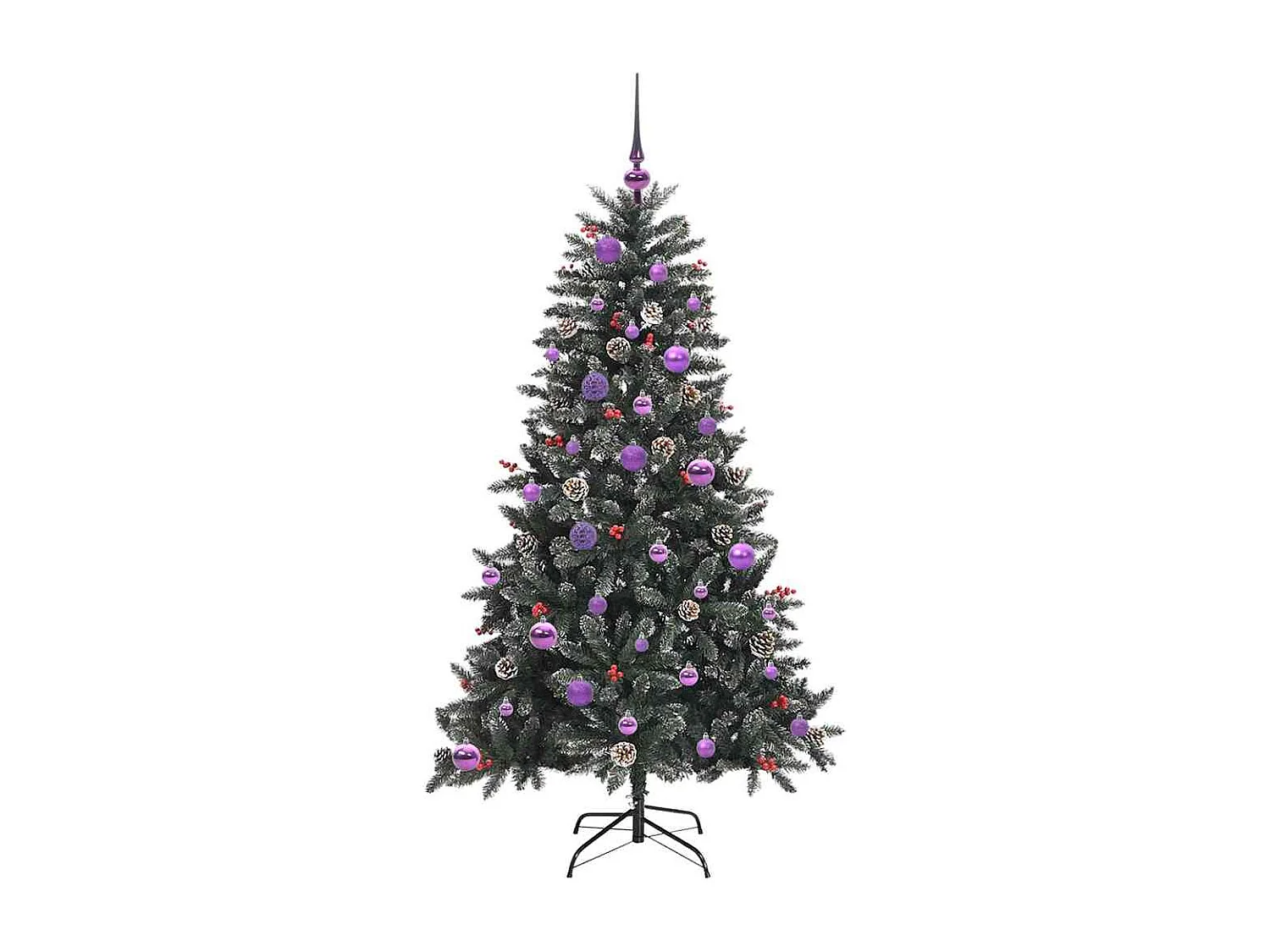 Sapin de Noël artificiel avec 150 LED Vert 83.5 x 83.5 x 150 cm