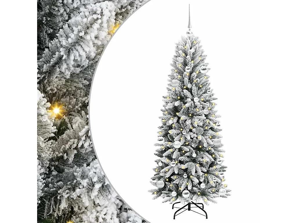 Kunstkerstboom met 150 LED's Wit 63 x 63 x 150 cm