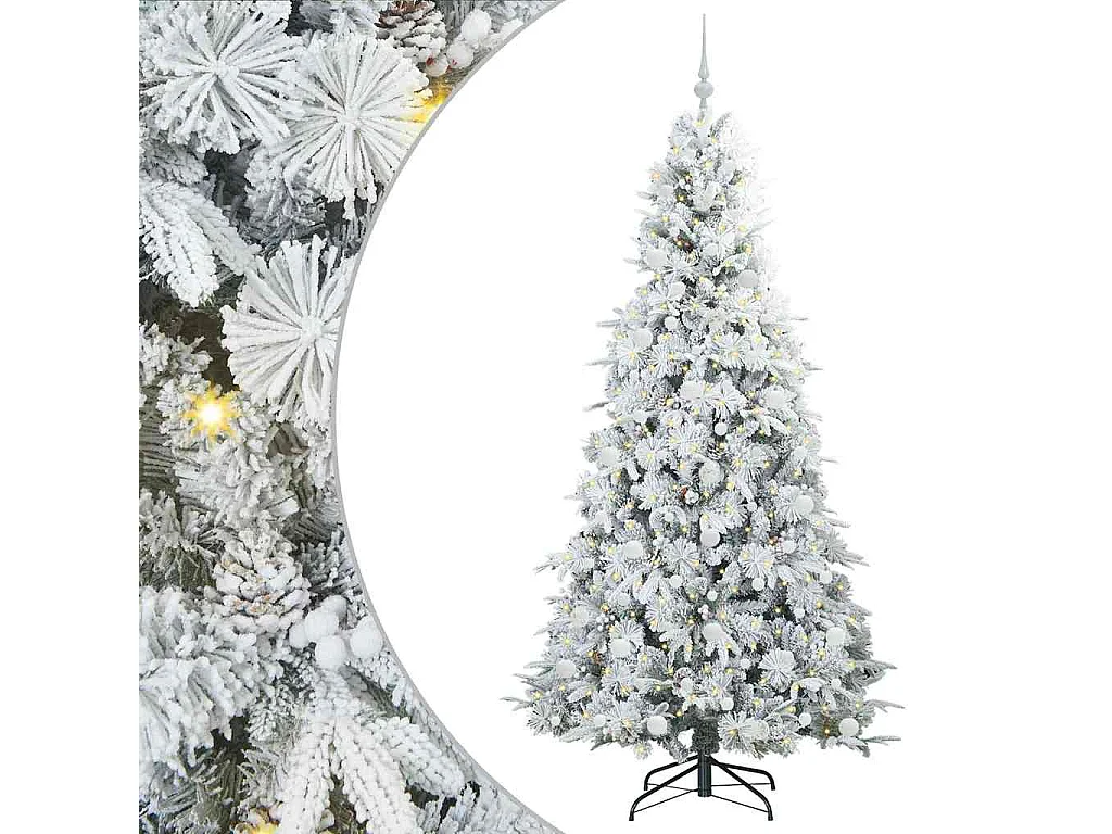 Sapin de Noël Artificiel à Branches Articulées Vert 210 cm