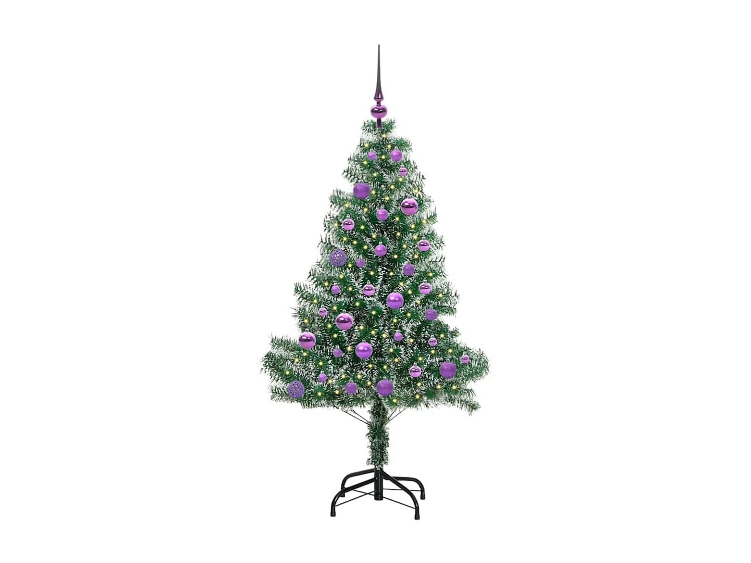 Arbre de Noël artificiel floconné de neige avec lumière LED