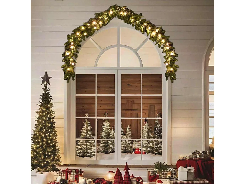 Ghirlanda natalizia con luci LED 5 m