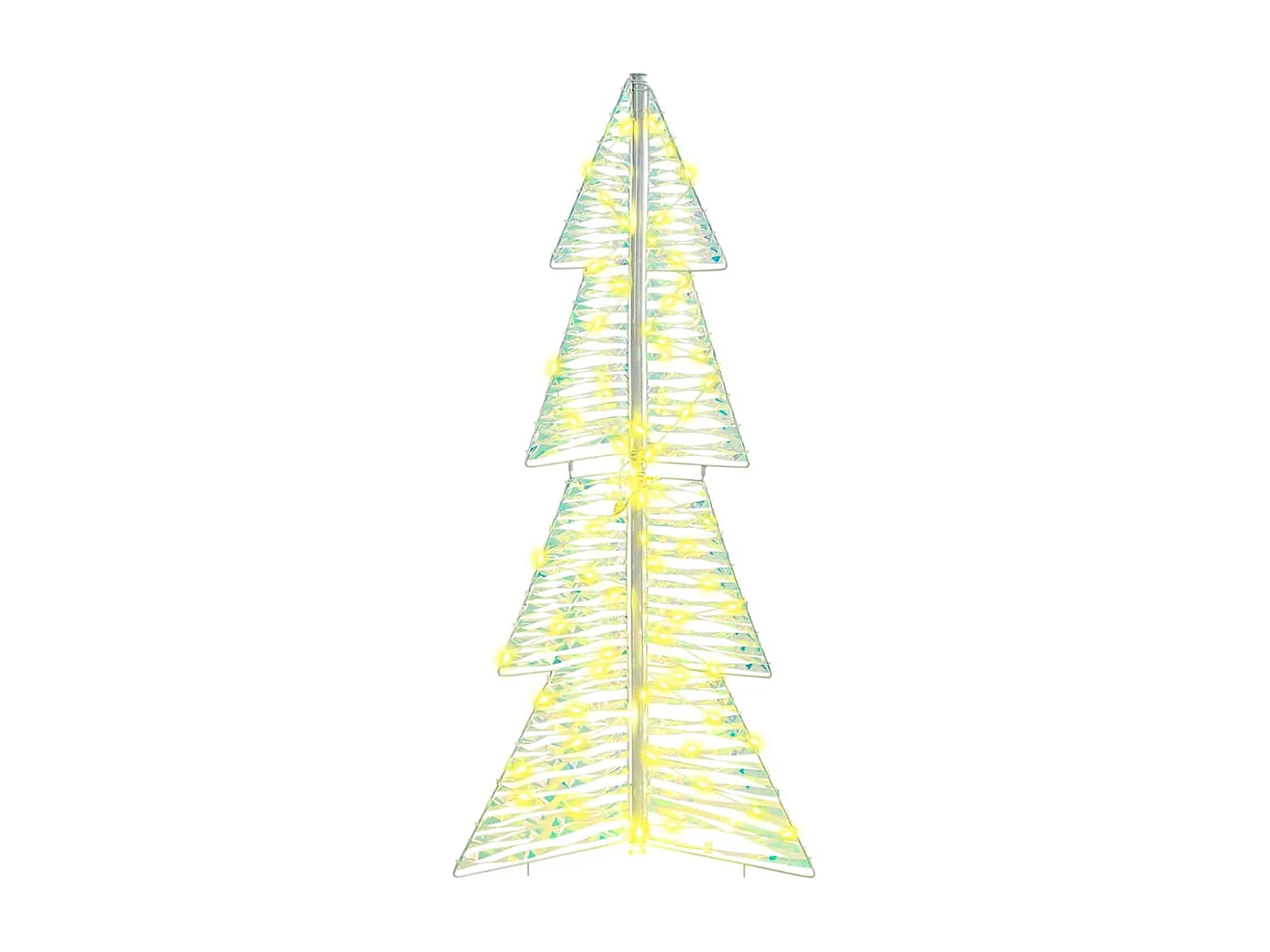 Sapin de Noël avec 100 LED Blanc chaud 120 cm PET