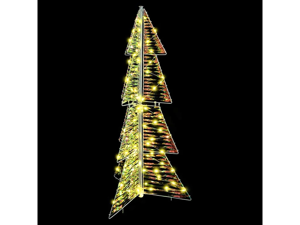 Sapin de Noël avec 100 LED Blanc chaud 120 cm PET