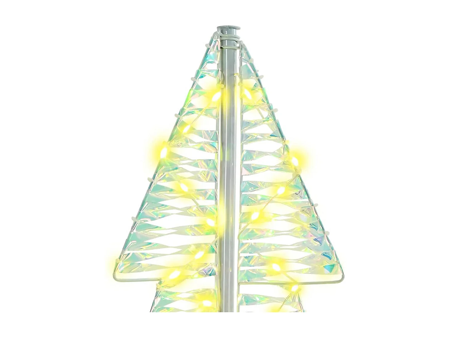 Sapin de Noël avec 100 LED Blanc chaud 120 cm PET