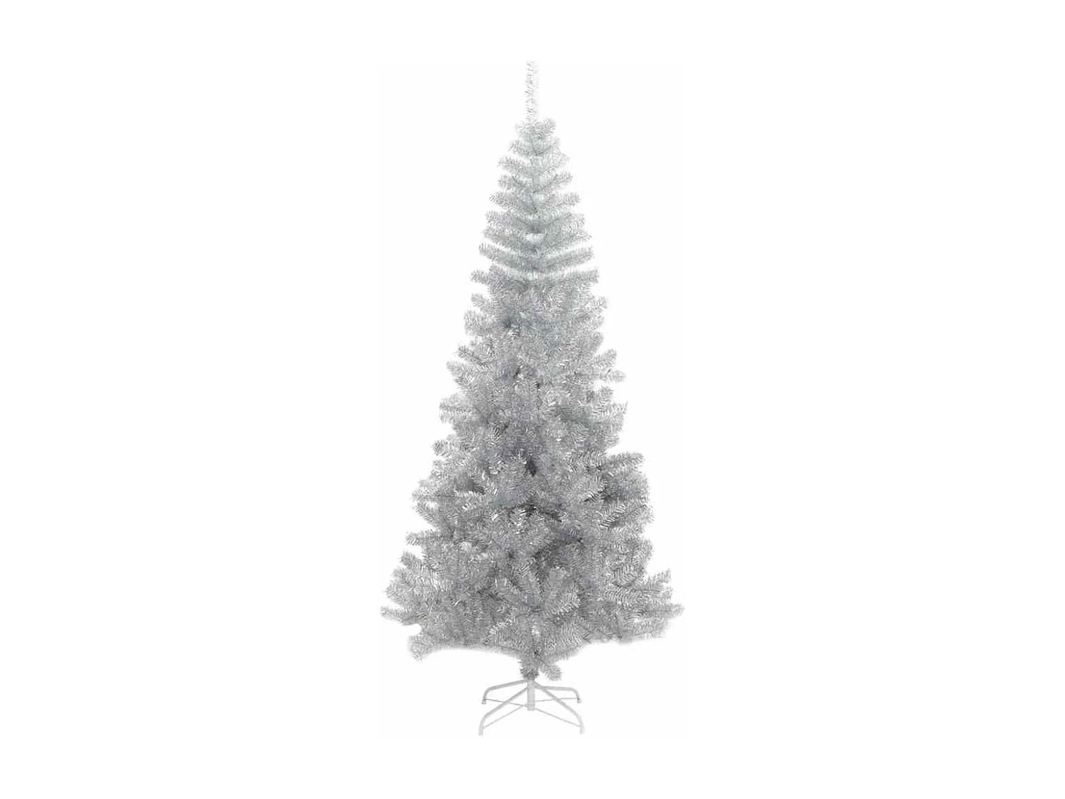 Albero di Natale con 300 LED con supporto Argento 180 cm PET