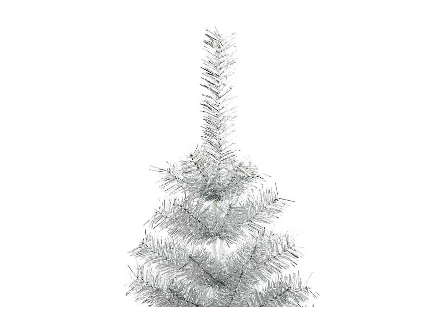 Albero di Natale con 300 LED con supporto Argento 180 cm PET