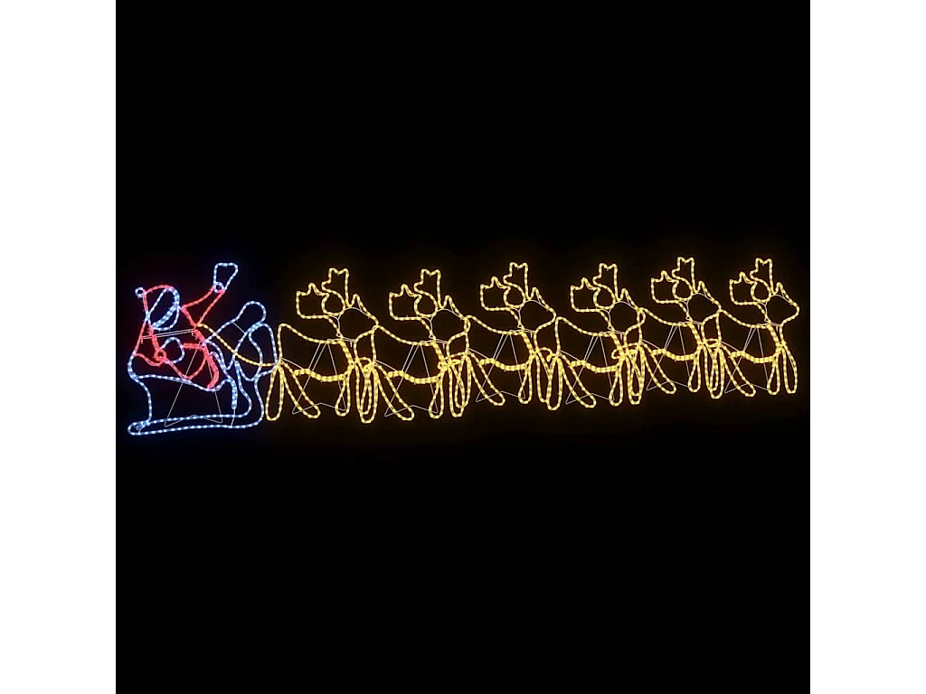 Décoration LED de Noël Multicolore 69 x 79 cm PVC