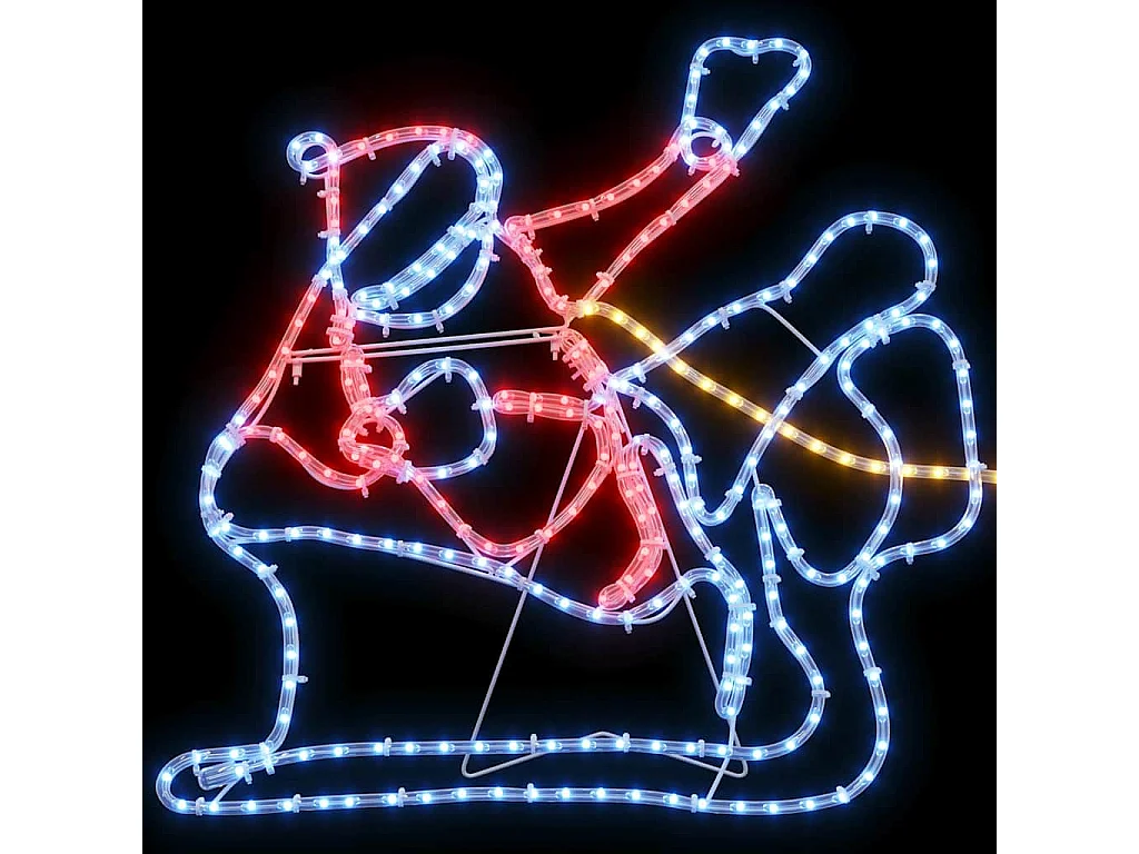 Décoration LED de Noël Multicolore 69 x 79 cm PVC