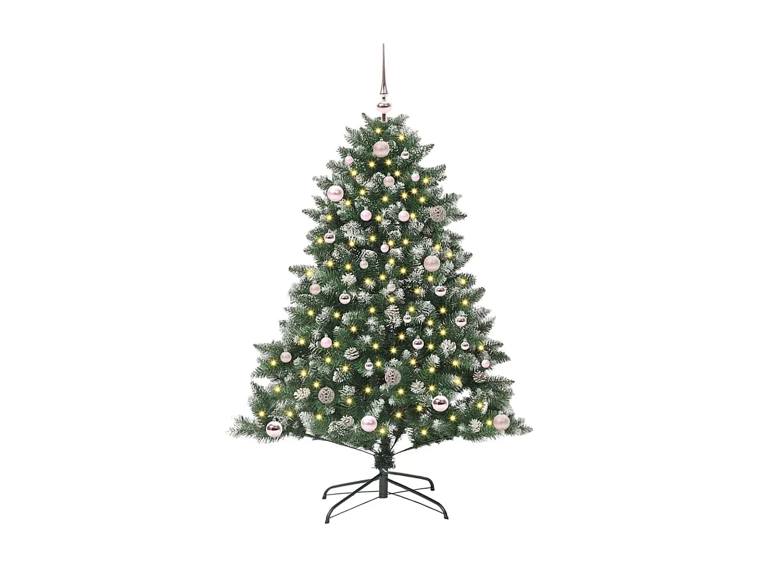 Kunstkerstboom met 150 LED's Groen 105 x 105 x 150 cm