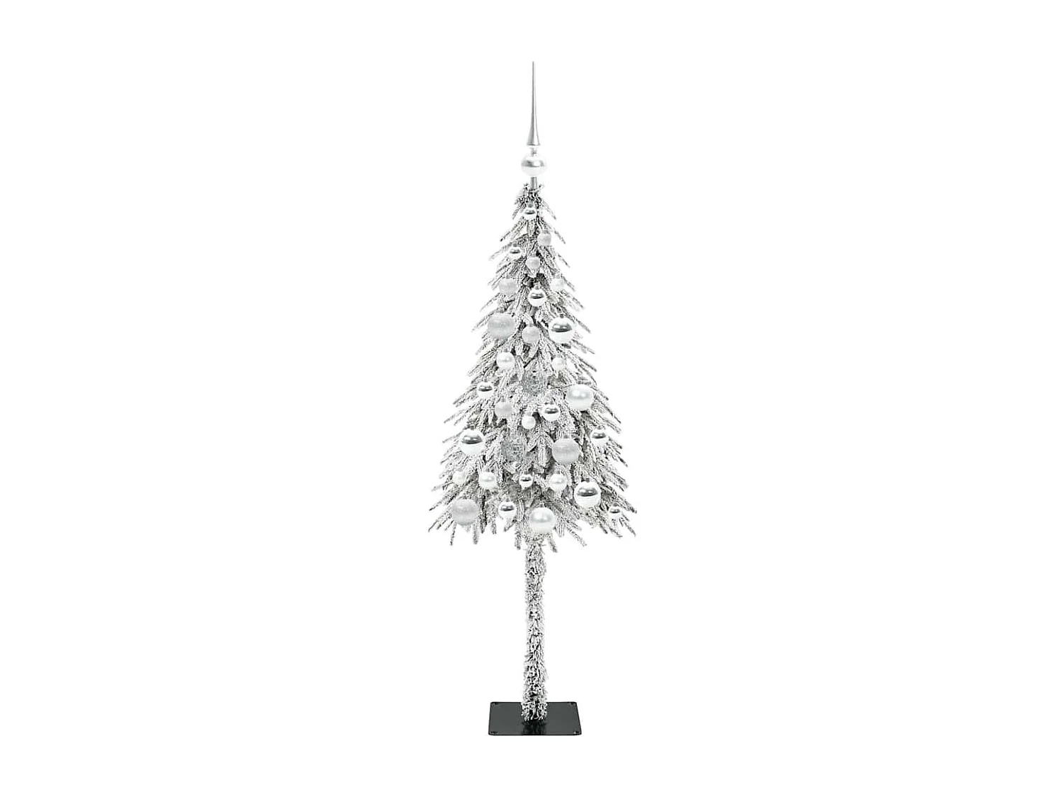 Sapin de Noël avec 150 LED Blanc 120 cm PE et Acier
