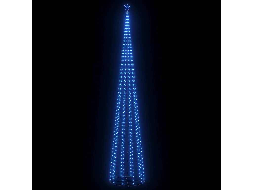 Cono per albero di Natale 752 LED blu Decorazione 160x500 cm