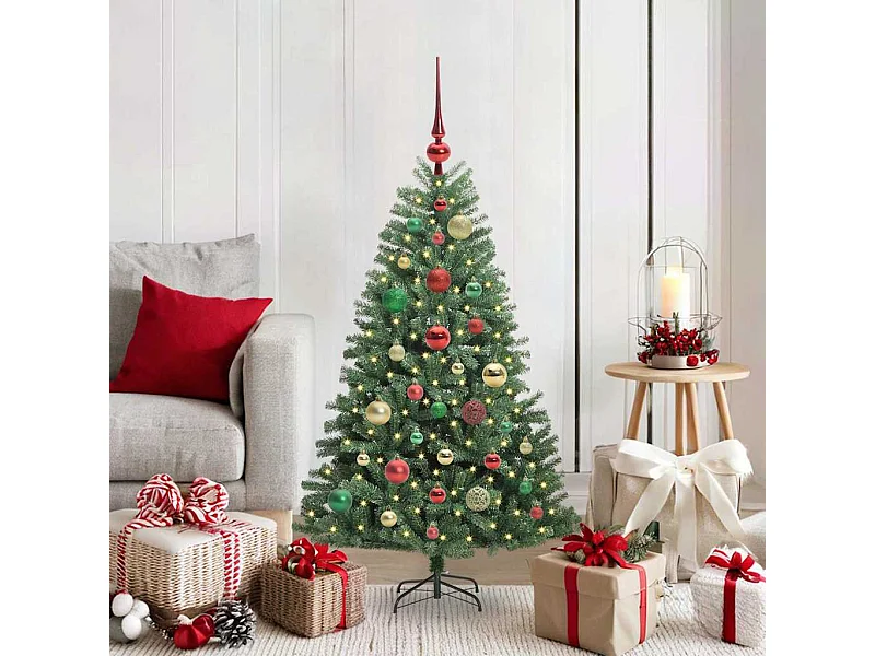 Sapin de Noël Artificiel à Branches Articulées Vert 120 cm