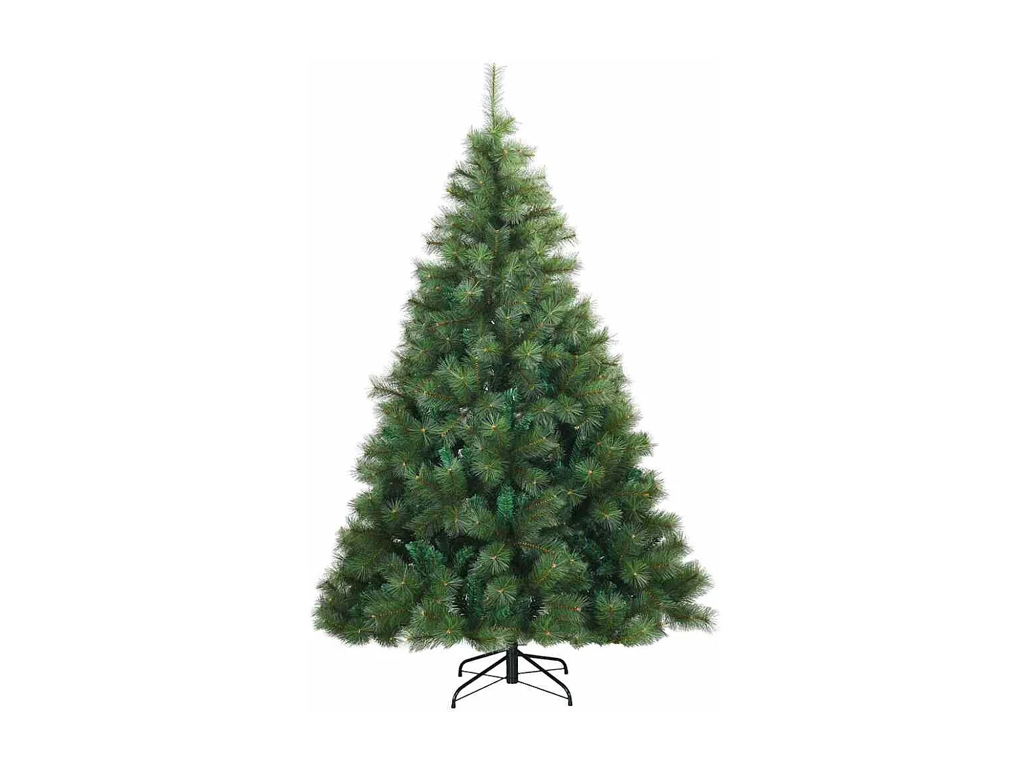Künstlicher Weihnachtsbaum mit klappbaren Zweigen Grün 180 cm
