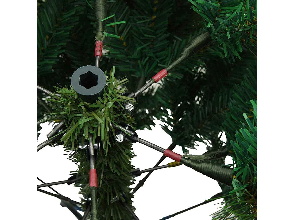 Künstlicher Weihnachtsbaum mit klappbaren Zweigen Grün 180 cm